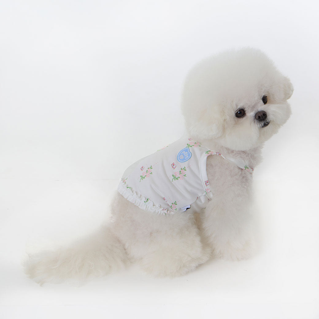 UPF50+ クールフリル タンクトップ ホワイト / Cool Frill T White