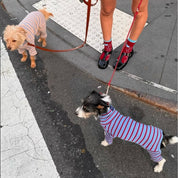 ストライプ リブ ロンパース / Striped Onesies