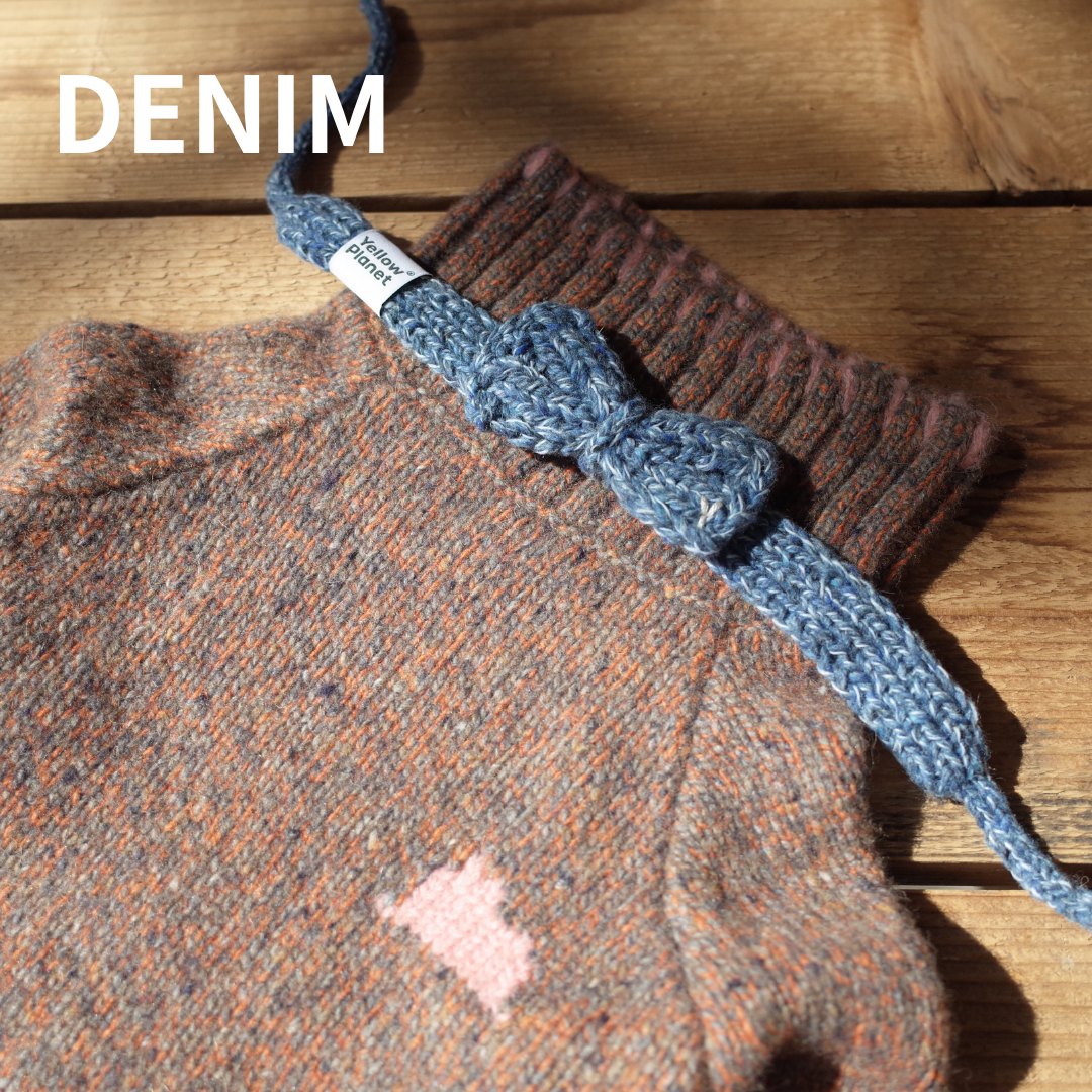 ハンドメイドニット ボウタイ / Funky Gentle dogシリーズ アルパカウールブレンド