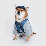 UNIVERSAL OVERALL × SPUTNIK 愛犬用ハーフジップパーカー / Pets hoodie