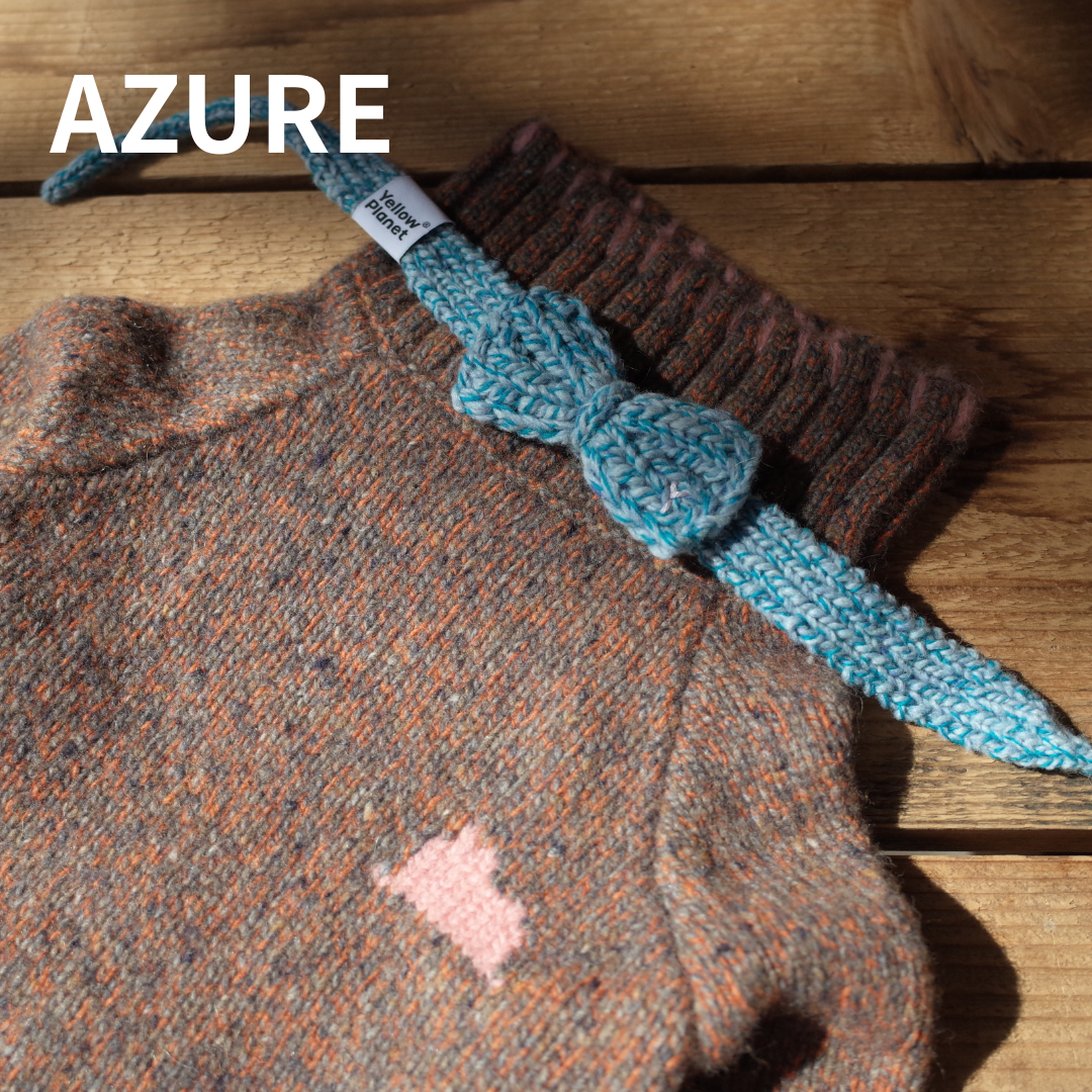 ハンドメイドニット ボウタイ / Funky Gentle dogシリーズ アルパカウールブレンド