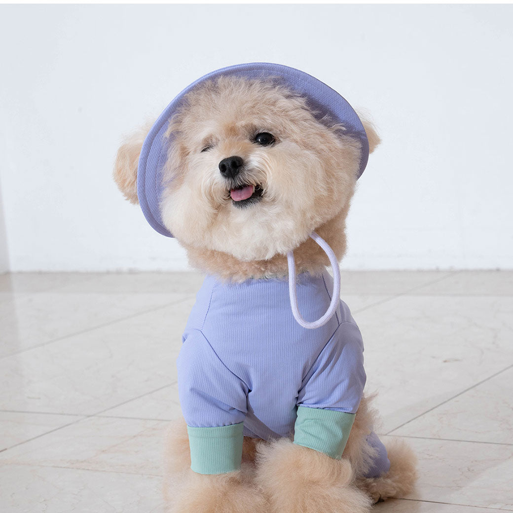 2025新色】サマーロンパース ラベンダー / outside + jumpsuit