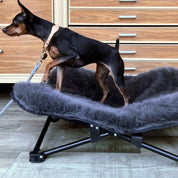 ドッグコット エコファー チャコール / ECO FUR DOG COT CHARCOAL