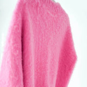 モヘアタッチニット 人間用 Pink-Orange / FUWA FUWAシリーズ アートカラーブロック