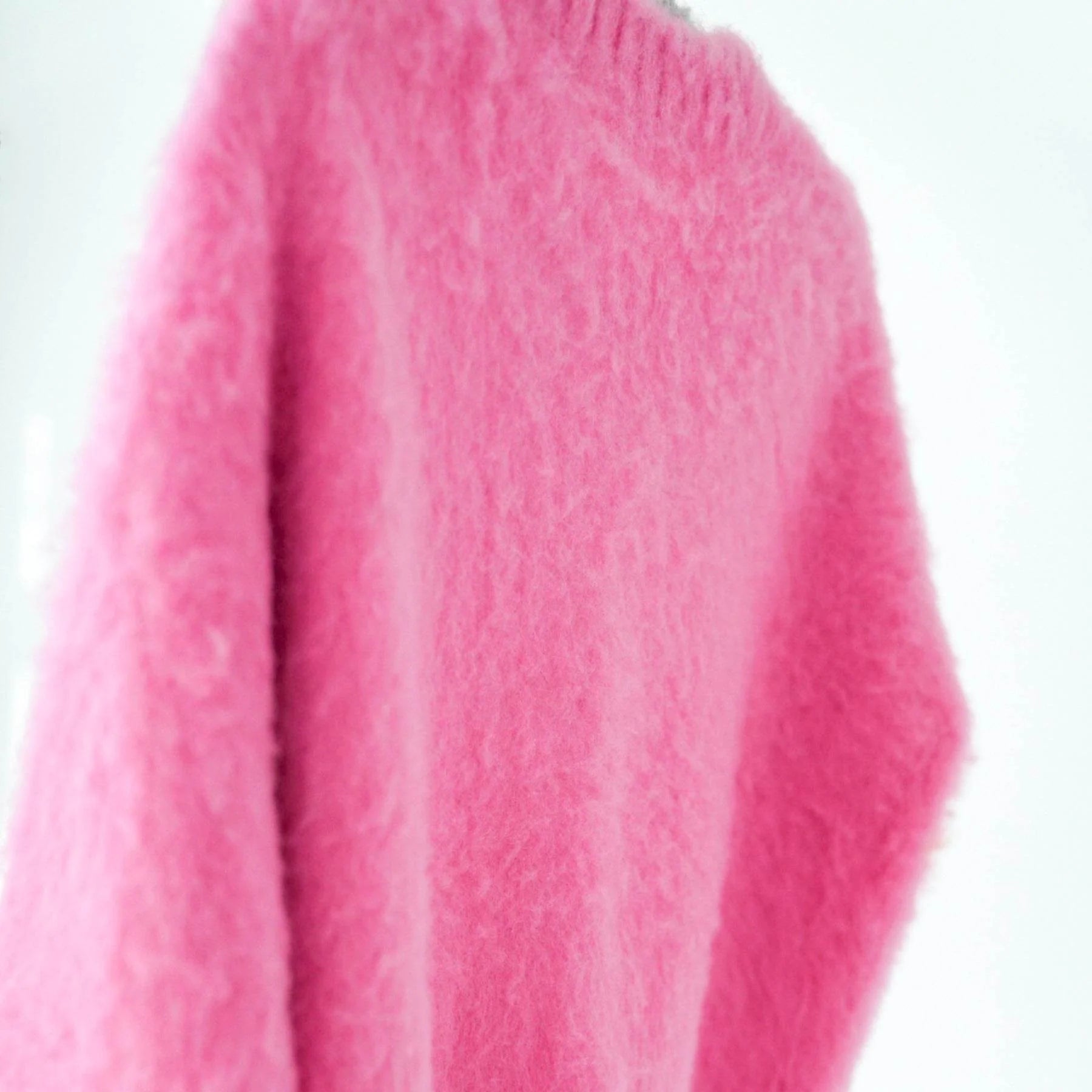 モヘアタッチニット 人間用 Pink-Orange / FUWA FUWAシリーズ アートカラーブロック