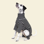 【再入荷】ストライプ リブ ロンパース Café in Paris / Striped Onesies